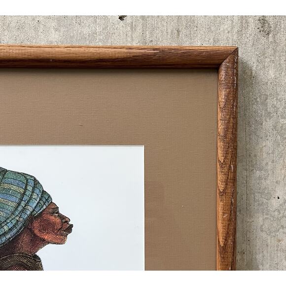 1990 Charles Bibbs “Patches” Large Framed, Matted & Signed Print 33”X26” 100/850 - Picture 6 of 8